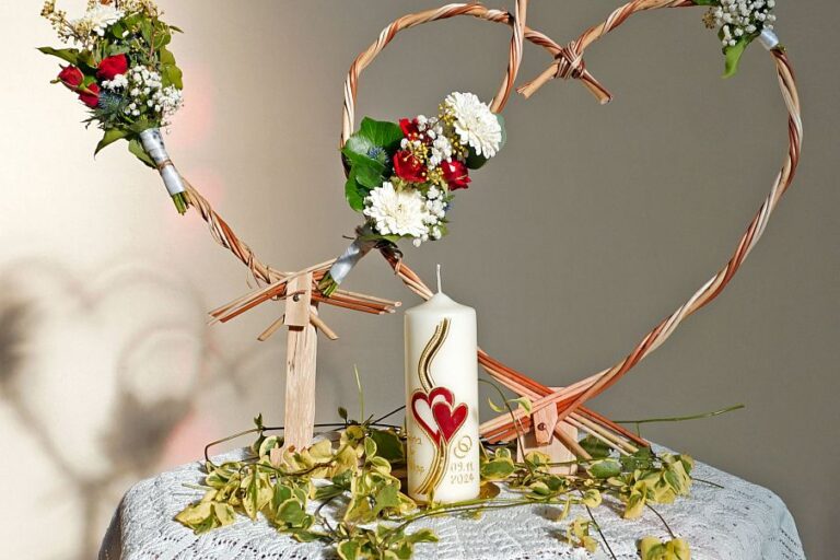 2Weidenherzen Kirchenschmuck 11