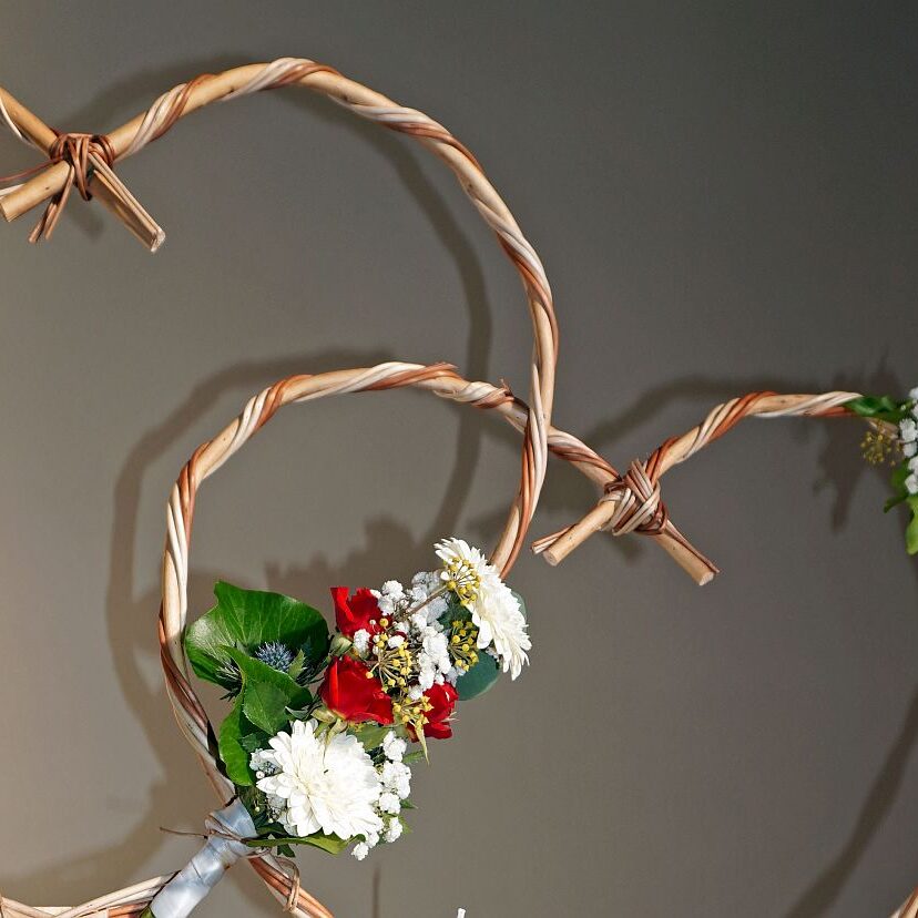 5Weidenherzen Kirchenschmuck 13