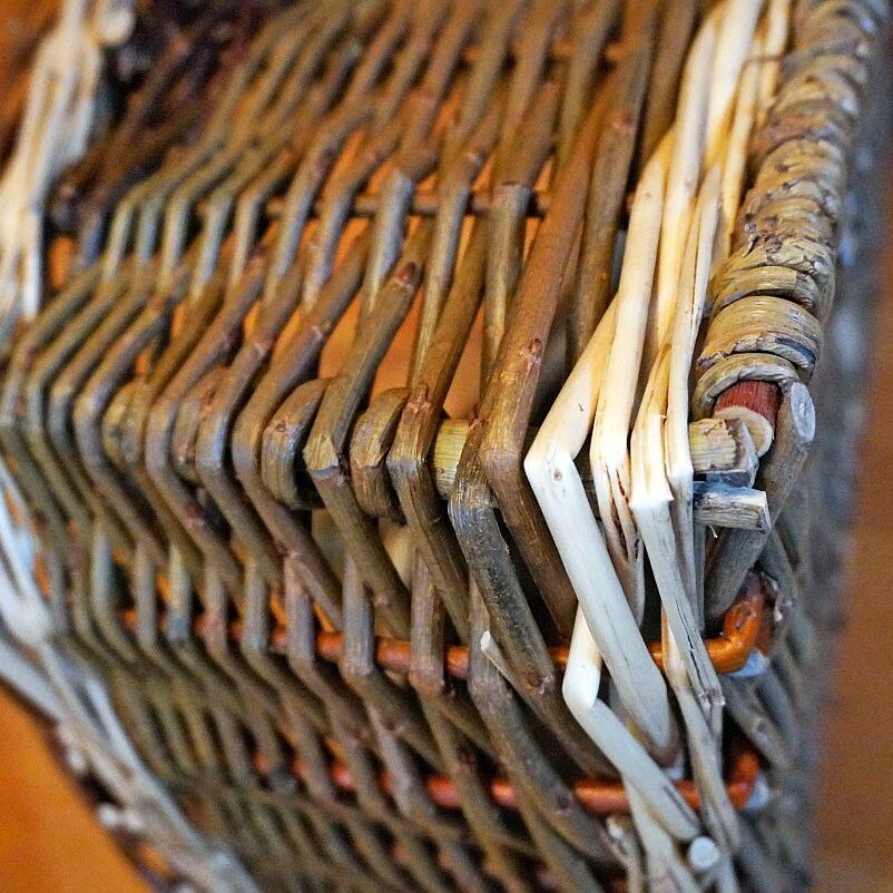 Rechteckiger Holzkorb 40x50 06