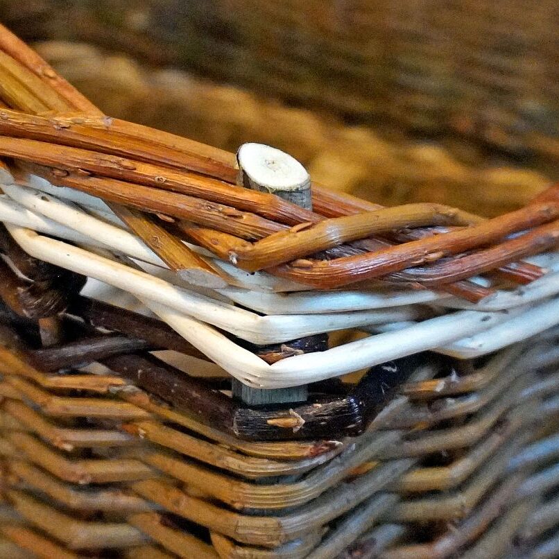 Rechteckiger Holzkorb 40x50 09