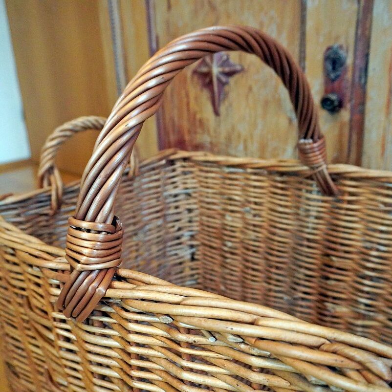 Reparatur rechteckiger Holzkorb 5