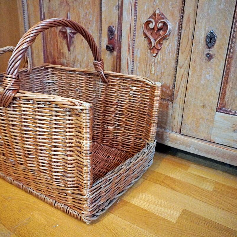 Reparatur rechteckiger Holzkorb 6