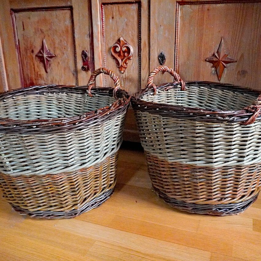 Zwei Holzkörbe 1