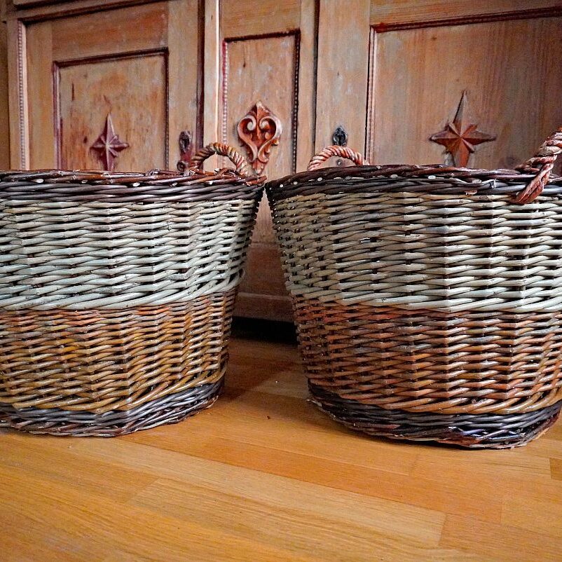 Zwei Holzkörbe 2