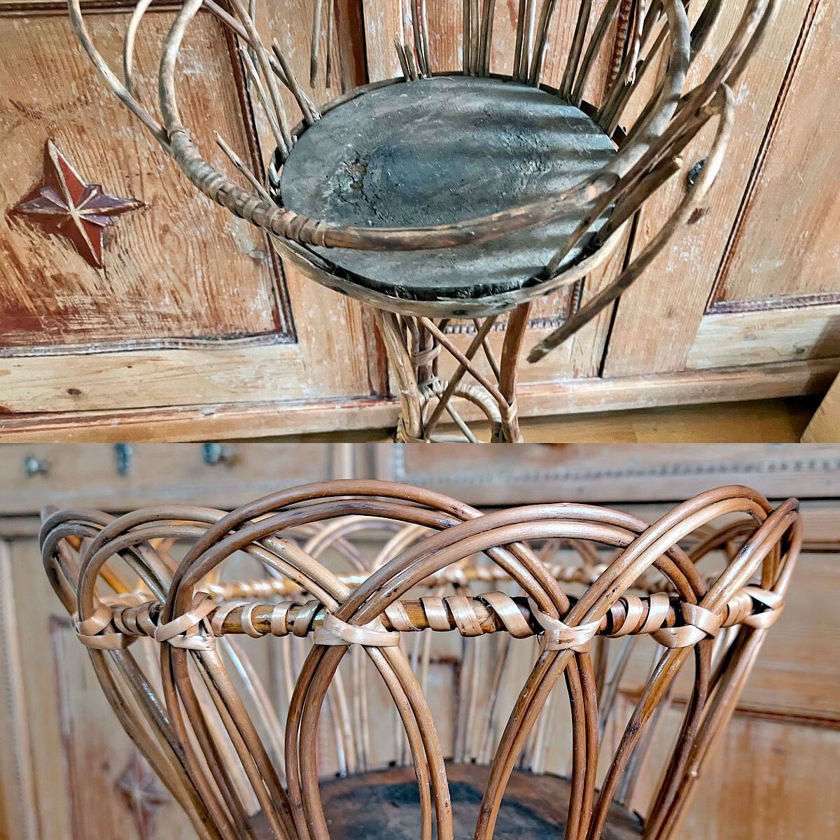 Reparatur Blumenständer Alt Neu 2